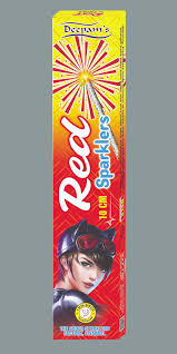 10 CM RED SPARKLERS
